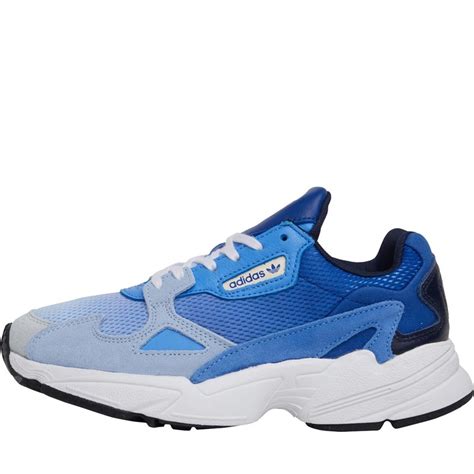 adidas falcon wit blauw